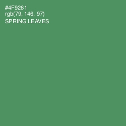 #4F9261 - Spring Leaves Color Image